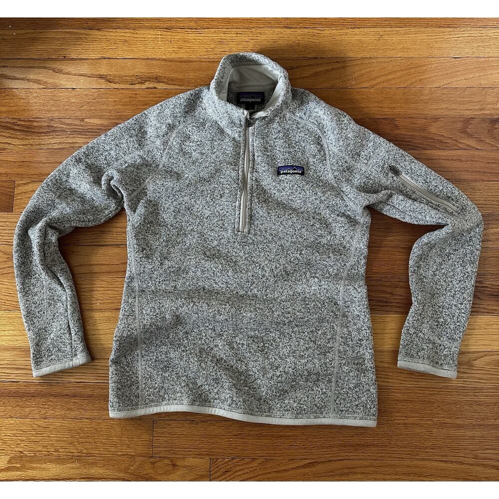 Patagonia Better Sweater Women S Heather Gray Fleece 1/4 Zip Rombauer Winery